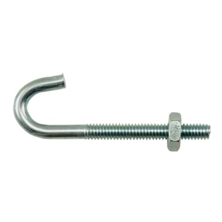 Midwest Fastener 8-32 x 5/32" x 5/16" x 1-7/8" Zinc Plated Steel Coarse Thread J-Bolt 20PK 52289
